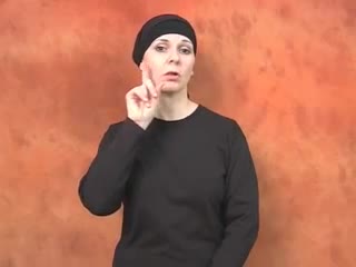 girl BSL sign